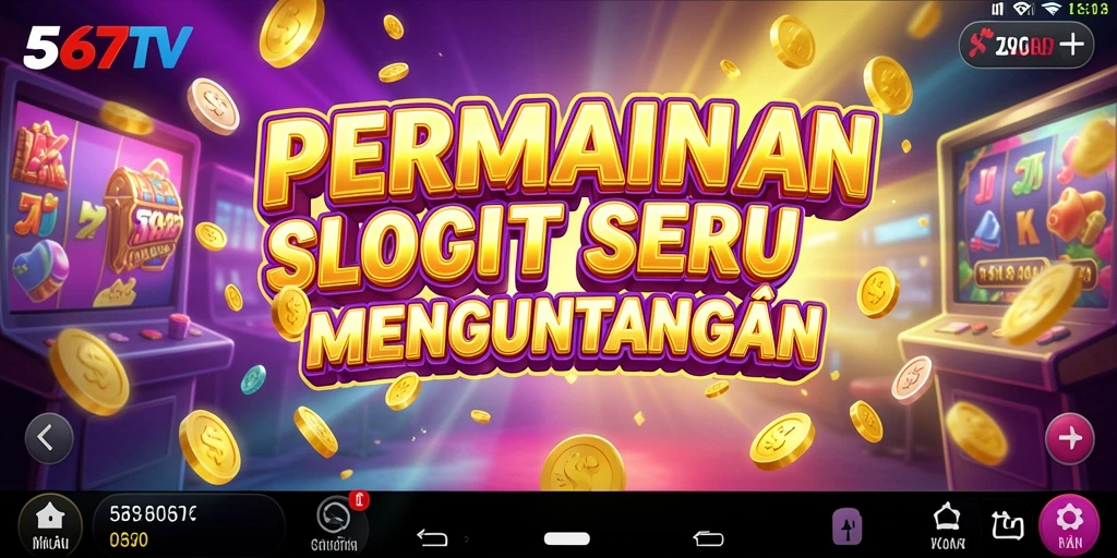 Tampilan gameplay seru dari 567TV dengan tema slot menarik.