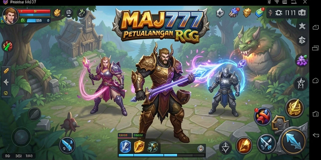 Tampilan gameplay MAJ777 yang epik dan menawan.
