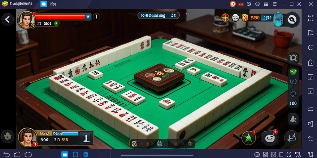 Tampilan gameplay seru N06 dalam permainan Mahjong.