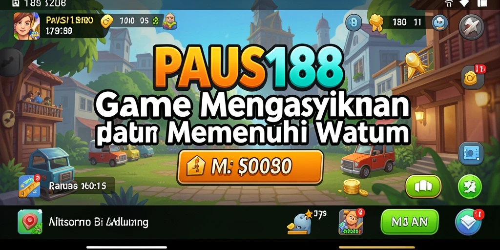 Tampilan gameplay menarik dari PAUS188 menunjukkan kemajuan permainan Idle.