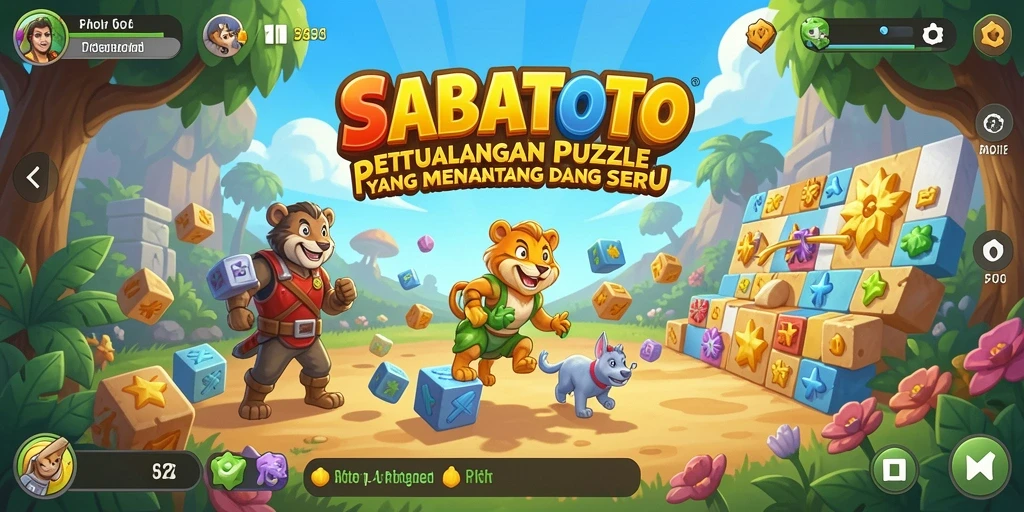 Tampilan gameplay SABATOTO yang menantang dan penuh warna.