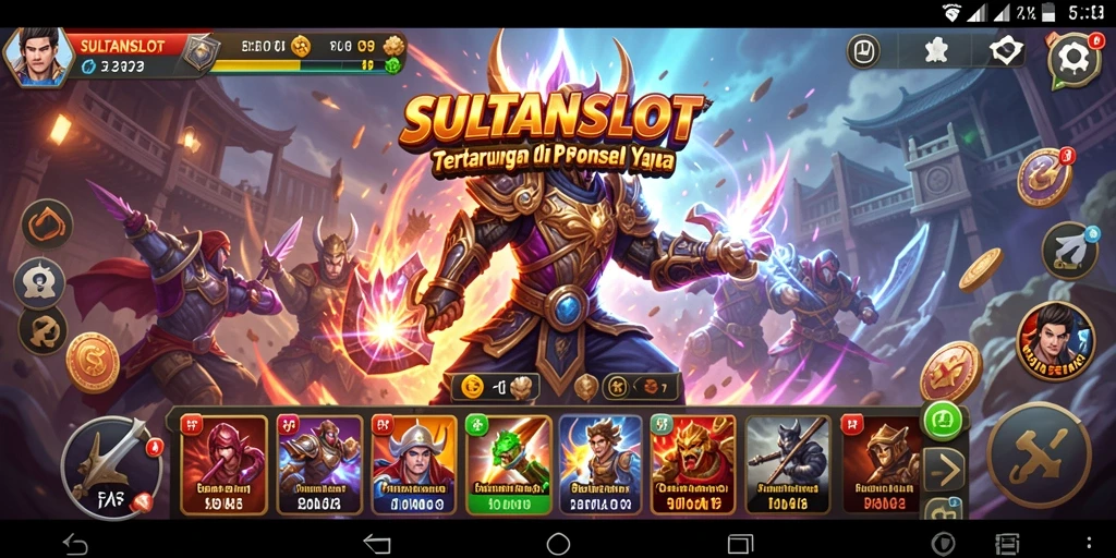Screenshot gameplay SULTANSLOT menampilkan pertarungan seru dan penuh aksi.