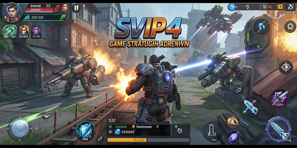 Tangkapan layar SVIP4 menampilkan aksi pertempuran strategi yang mendebarkan.