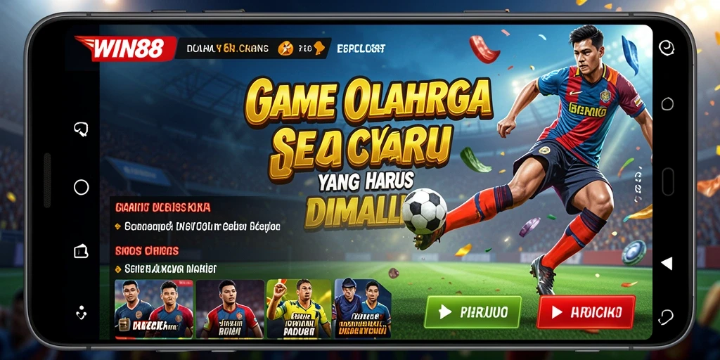 Tampilan gameplay WIN88 dengan aksi olahraga yang mendebarkan dan interaktif.